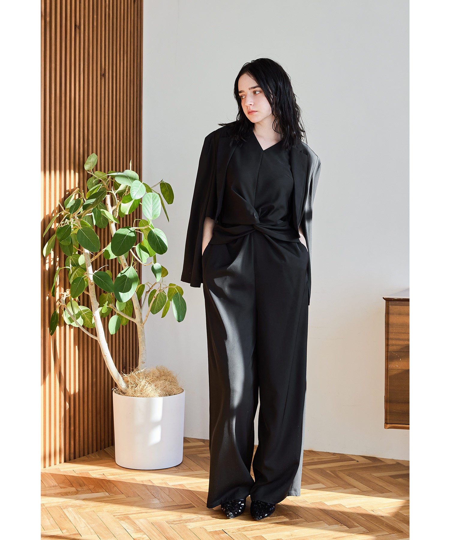 プラクティカルショートジャケットセットアップ 2点セット パンツ