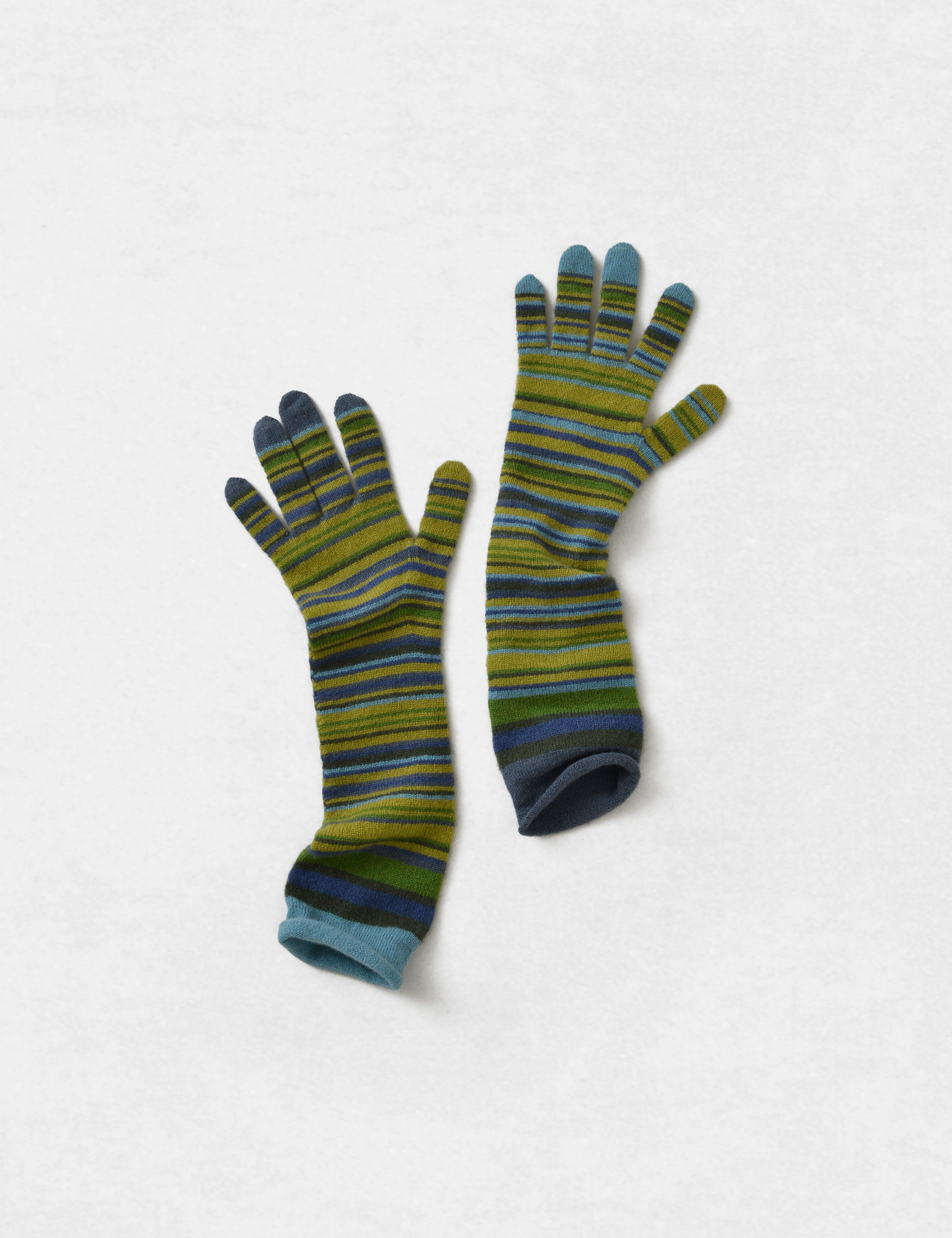 カシミヤボーダー手袋 / ババグーリ | ヨーガンレール ババグーリ
