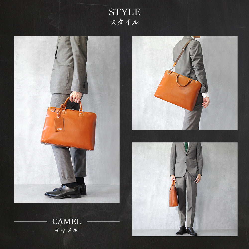 JOYA｜J4202 サドルレザー ブリーフケース ビジネス 2way 大容量 6色