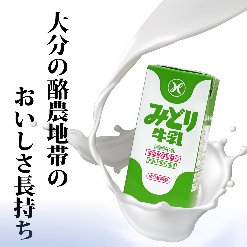 送料込み】みどり牛乳 (常温保存可能品) 1000ml <2ケース(12本入り
