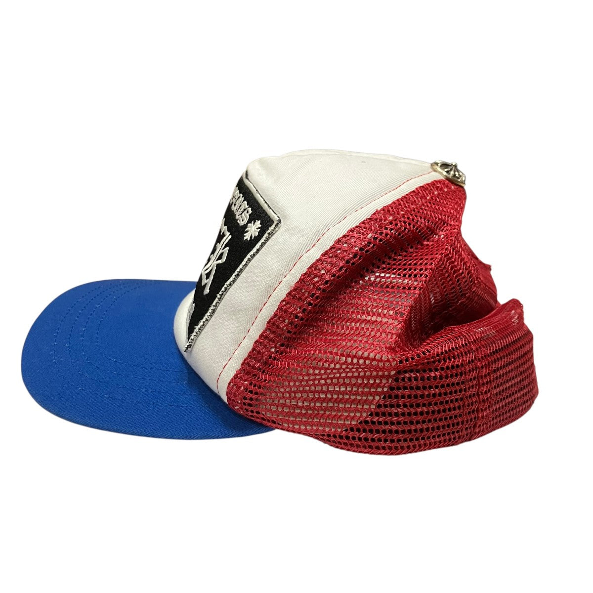 CHROME HEARTS(クロムハーツ) FUCKトラッカーキャップ レッド×ホワイト