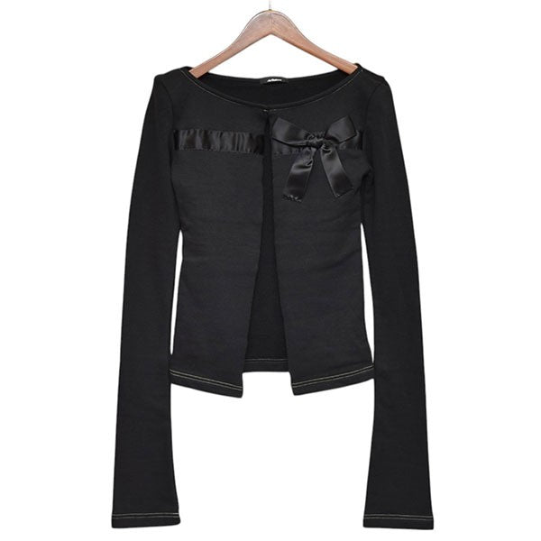 Ans Dotsloevner(アンス ドッツローヴナー) BOW SHOULDER CARDIGAN