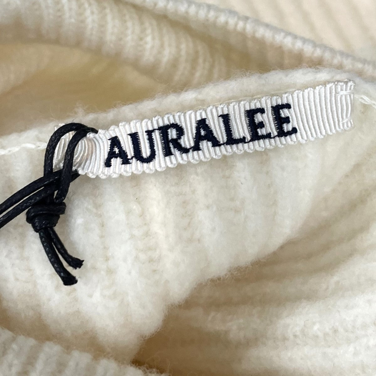 AURALEE(オーラリー) Milled French Merino Rib Knit Turtle フレンチ