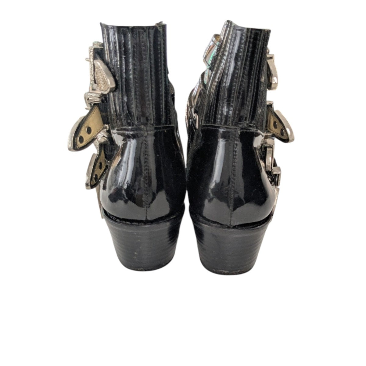 TOGA PULLA(トーガプルラ) メタルバックル サイドゴアブーツ ブラック