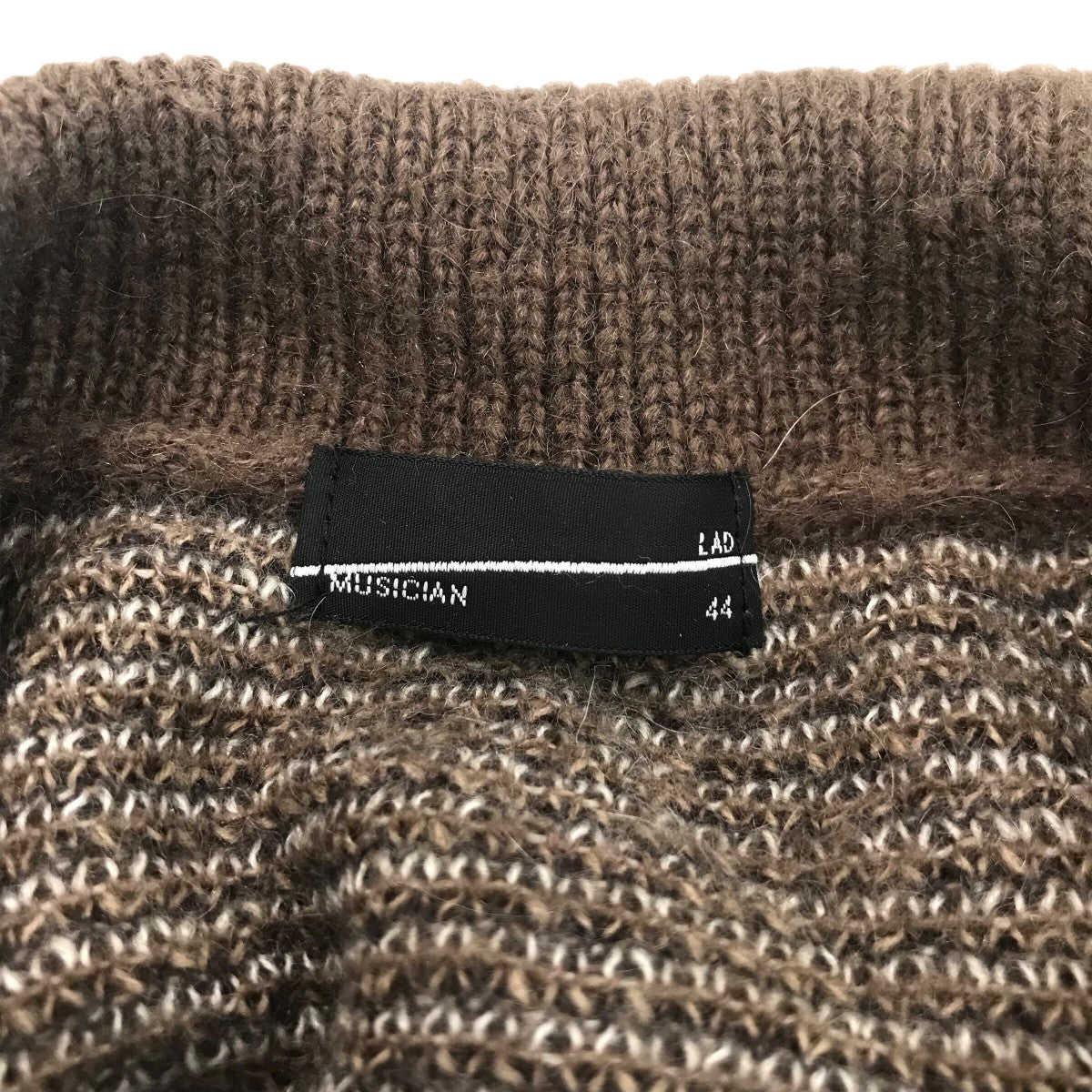 LAD MUSICIAN(ラッドミュージシャン) 24AW「Shaggy Argyle Knit Polo