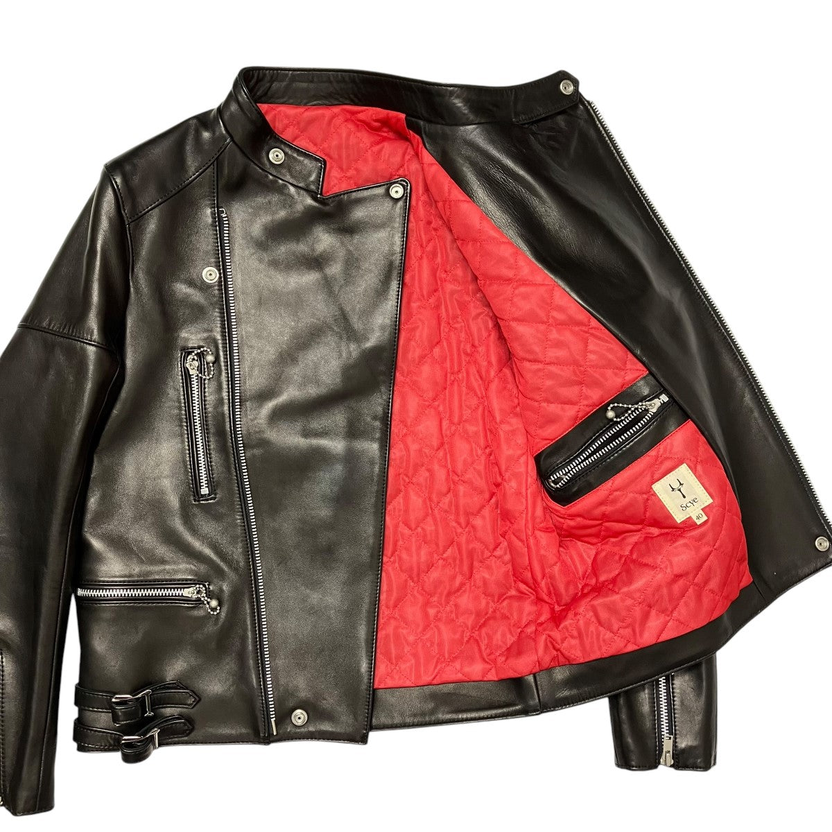 SCYE(サイ) ライダースジャケット1216-63051 1216-63051 ブラック