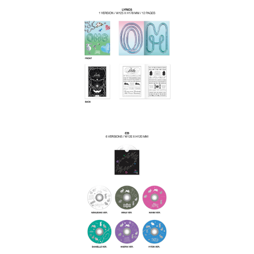 NewJeans - OMG [1st Single/Message Card ver./6種のうち1種ランダム