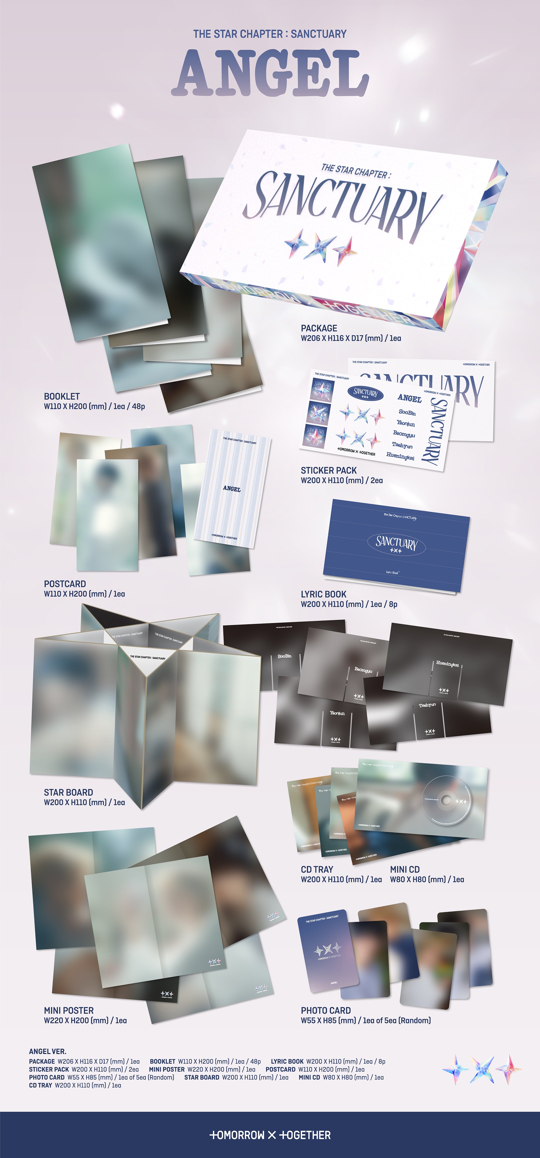 TXT - THE STAR CHAPTER: SANCTUARY [ANGEL VER] (RANDOM) – Kpop Nara