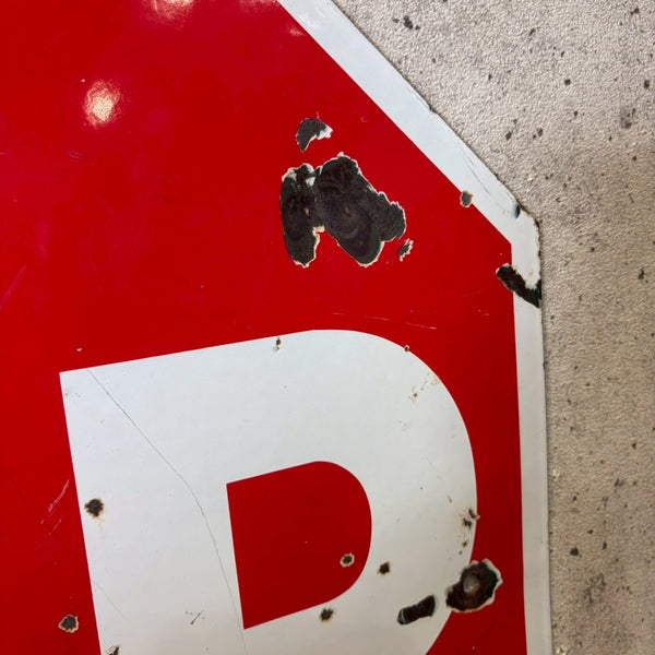 ヴィンテージ看板 【STOP】 ホーロー製 道路標識 – L.A.DEPO