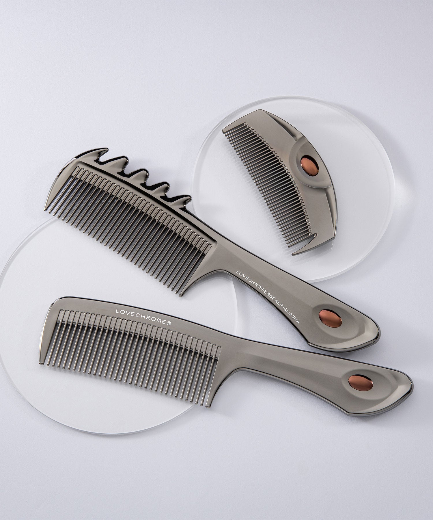 コーム LOVECHROME/ラブクロム PG スカルプカッサ プレミアムブラック