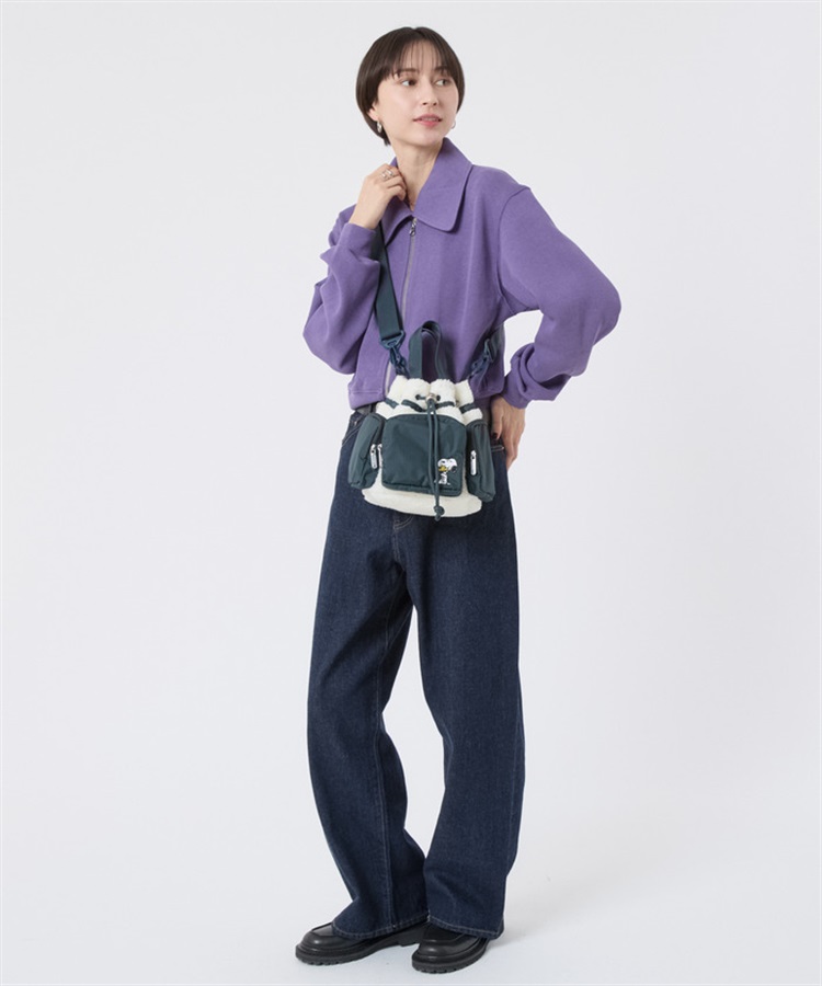 LeSportsac×PEANUTS】CONV DRAWSTRING CRSSBDY｜ショルダーバッグ/斜め