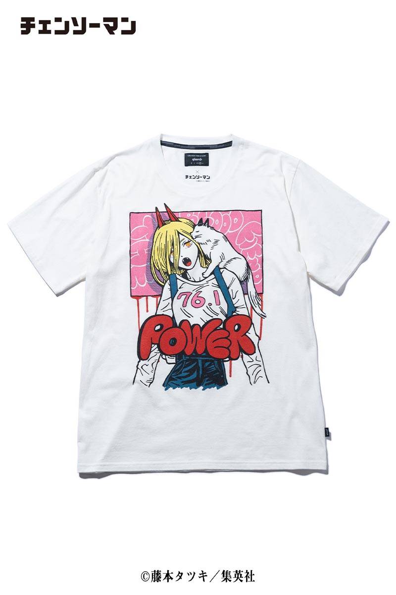 予約商品】glamb (グラム)×チェンソーマン Power T White / ロック