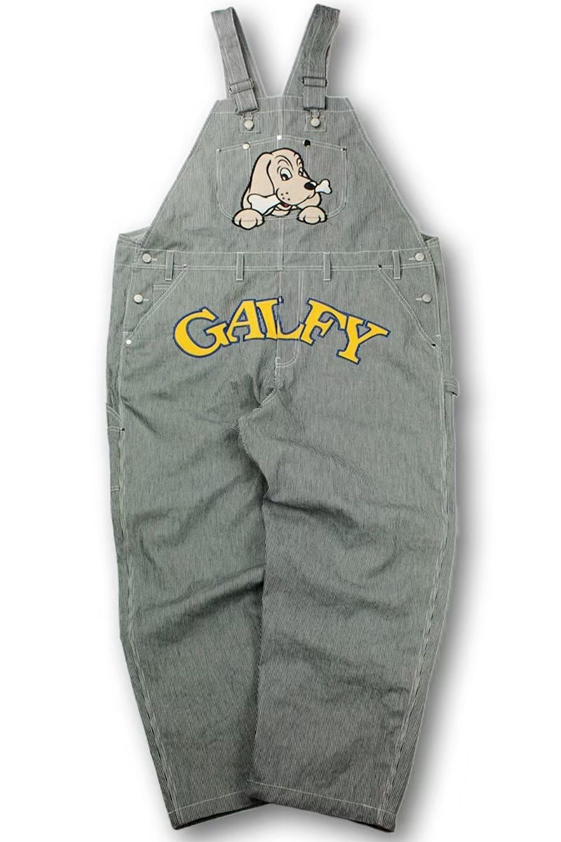 GALFY(ガルフィー) 石ちゃんオーバーオール NAVY STRIPE / ロック