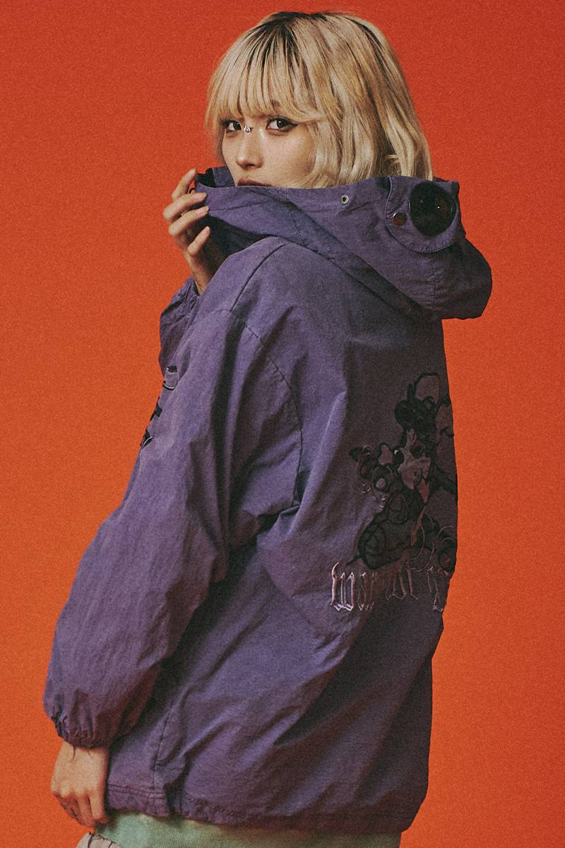 GALFY (ガルフィー)反戦ジャケット - Purple / ロックファッション