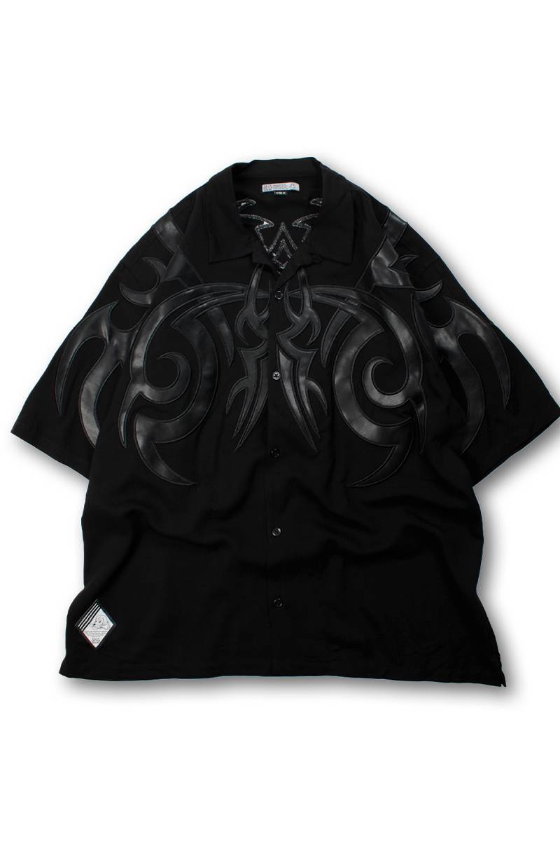 GALFY (ガルフィー) 部族長シャツ - Black / ロックファッション