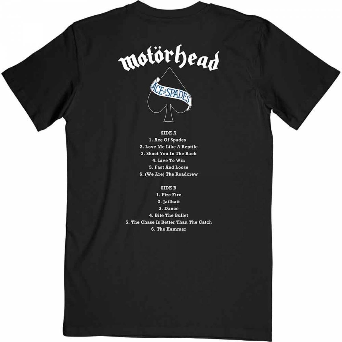 予約商品】MOTORHEAD ユニセックスTシャツ: Ace of Spades Track list