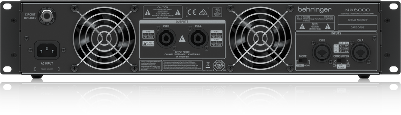 Behringer NX6000 Amplifier – GSG Audio Design