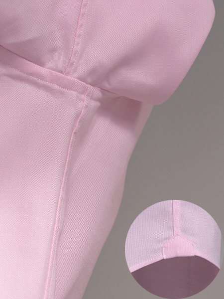 ドレスシャツ,スリムフィット,ピンク無地,オックス「ITAL STYLE SHIRT