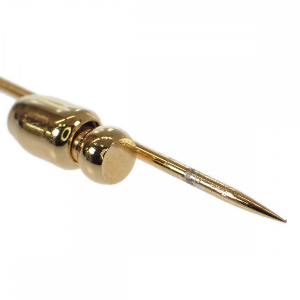 エルメス HERMES セリエ ピン ブローチ メタル ゴールド レディース