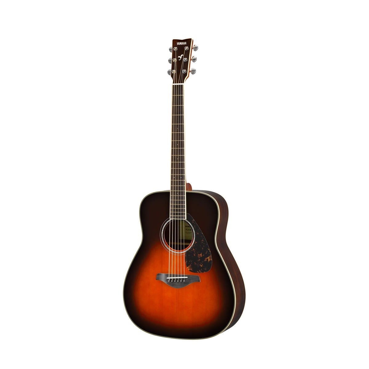 Yamaha FG830 Tobacco Brown Sunburst Solid-Top Acoustic Guitar