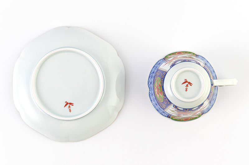 染錦古伊万里(緑)【紅茶碗皿】｜有田焼なら賞美堂本店オンラインショップ