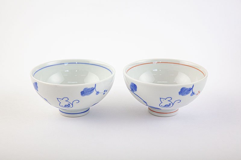 子福茶碗 子（ネズミ）・赤｜有田焼なら賞美堂本店オンラインショップ
