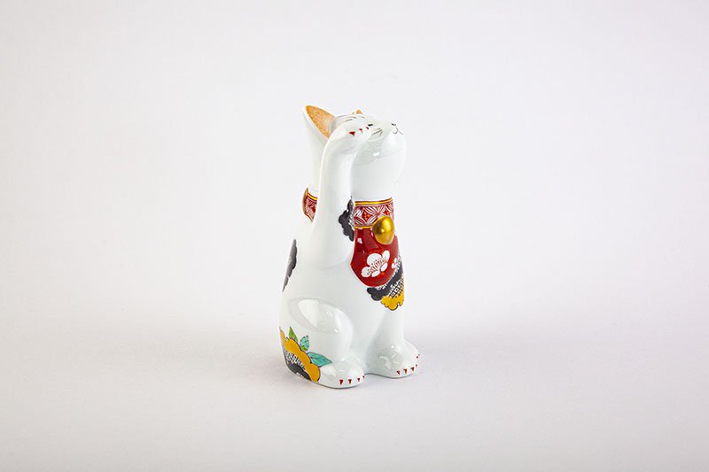 招福猫 miw - みゅう -【椿絵・子】｜有田焼なら賞美堂本店オンライン