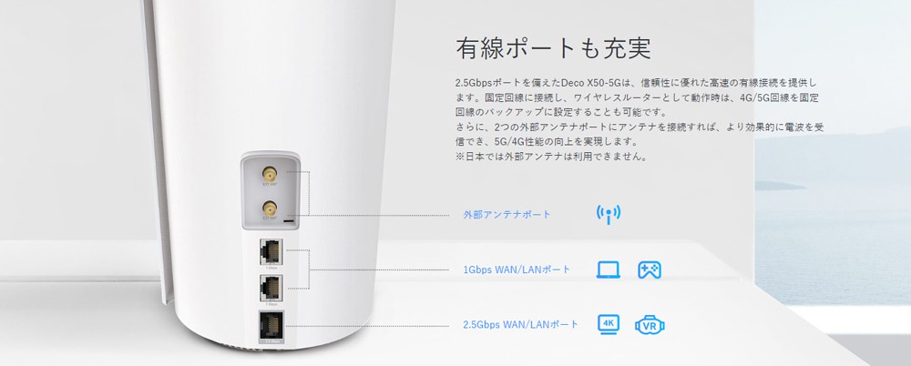 TP-Link Japan SIM フリー 5G対応Wi-Fi6メッシュルーター 2402+574Mbps