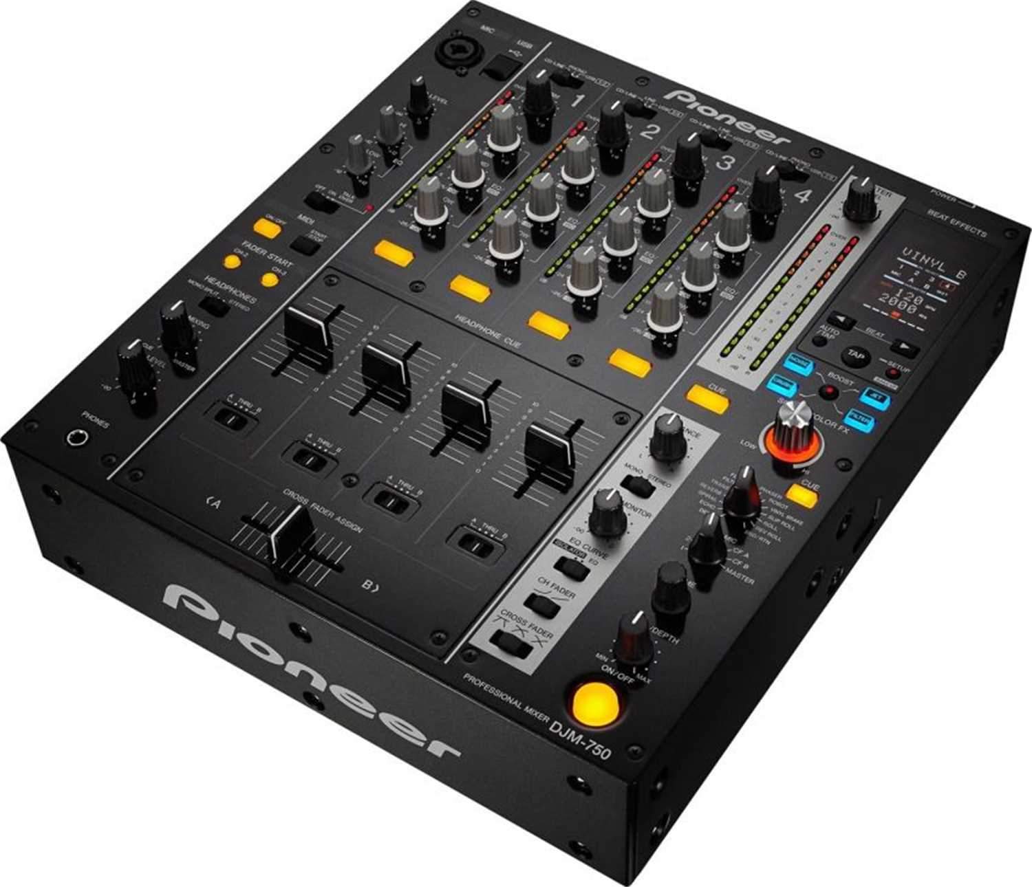 Pioneer DJ DJM750 4-Channel Digital DJ Mixer Black