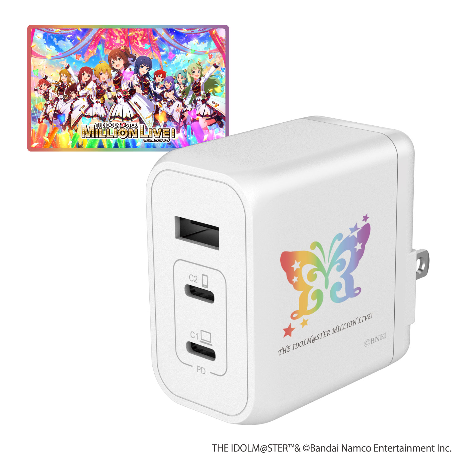 アイドルマスター ミリオンライブ！PD65W AC充電器 USB-Ax1ポート USB