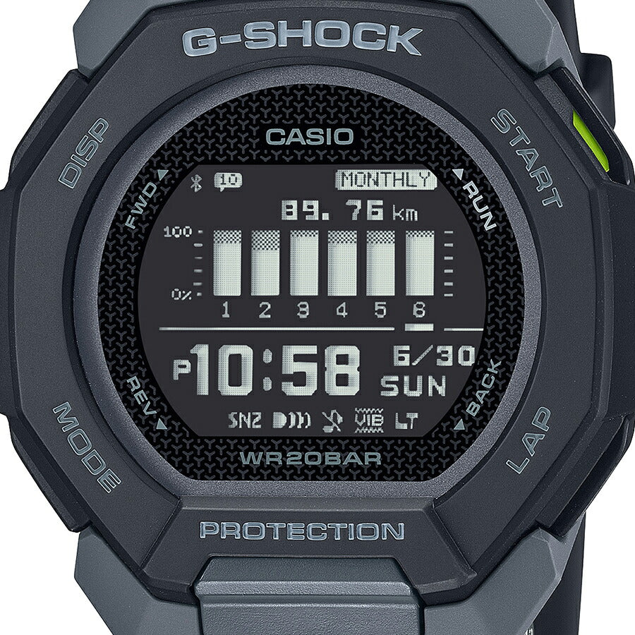 G-SHOCK G-SQUAD GBD-300-1JF メンズ 電池式 Bluetooth デジタル 樹脂