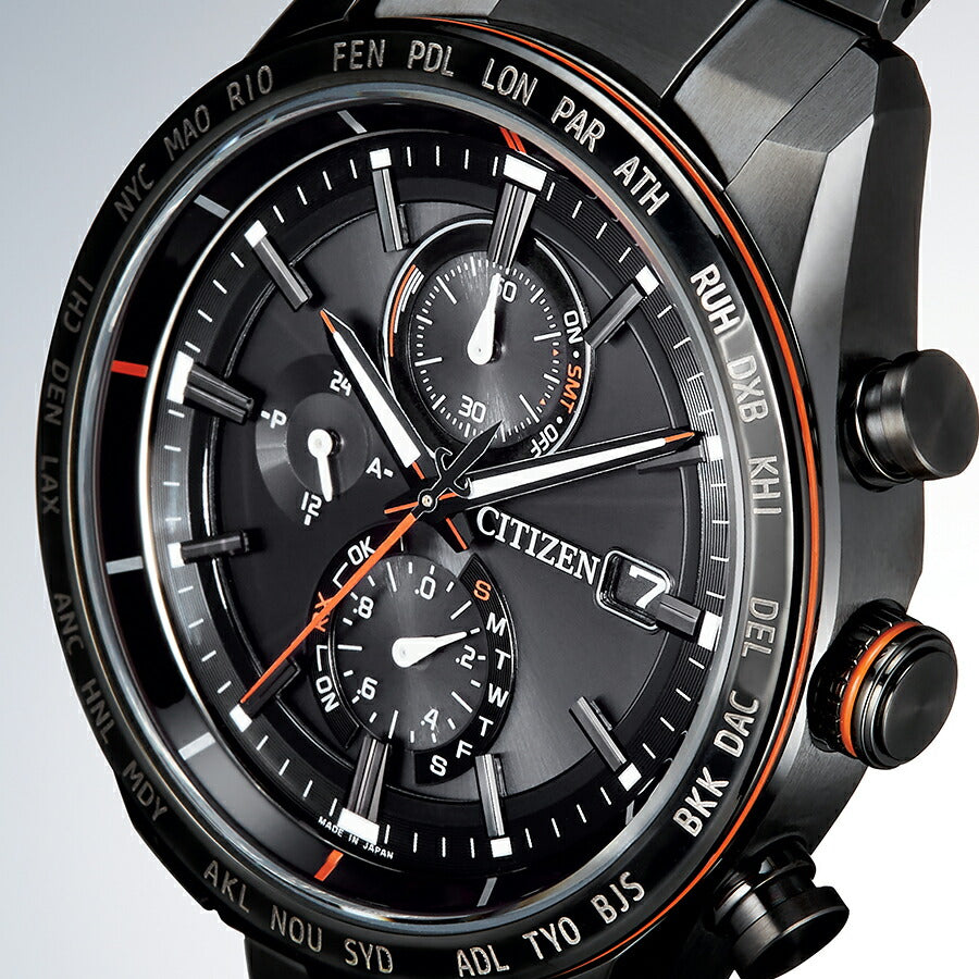 シチズン アテッサ アクトライン ブラックチタン AT8185-62E メンズ