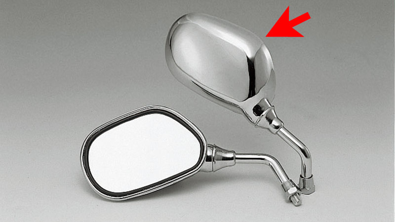 ミニミラー クロームメッキ 8mm 右側用 - キジマ公式オンラインショップ