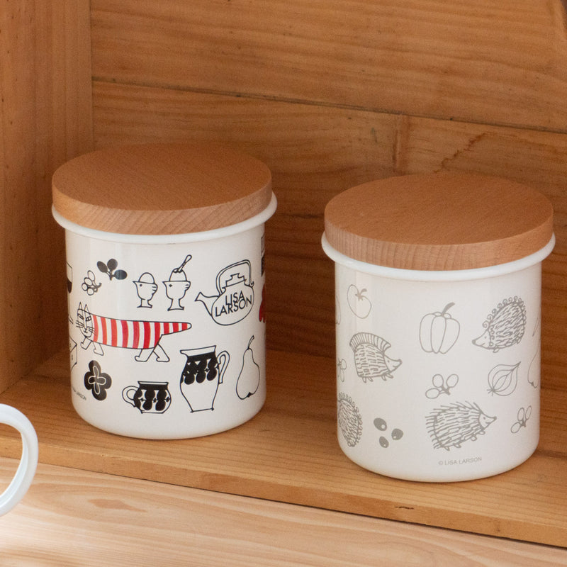 琺瑯キャニスター（マイキーキッチン）