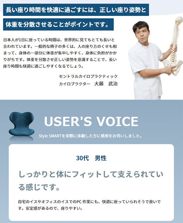 MTG スタイルスマート ブラウン (1個) 椅子 座椅子 イス クッション