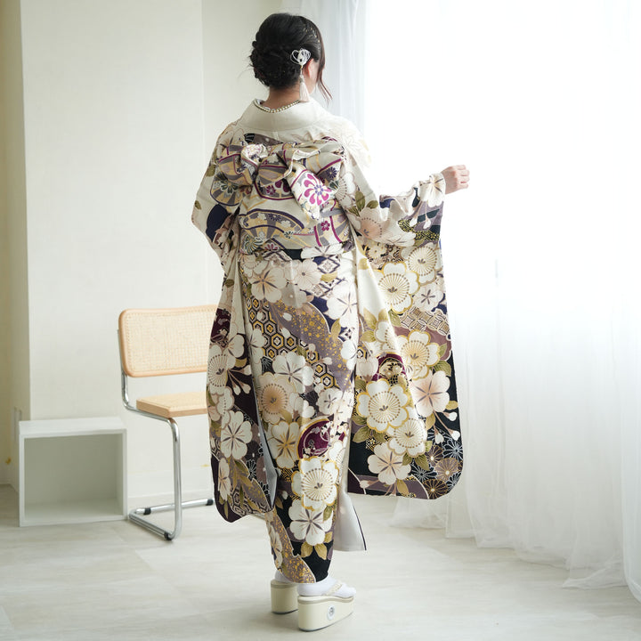 レンタル】振袖 着物セット 正絹着物+袋帯 成人式 晴れ着 往復送料無料