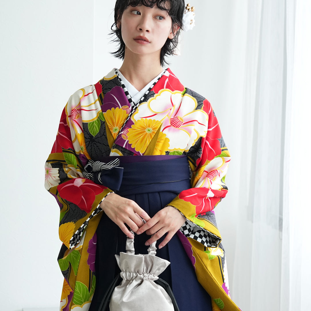 レンタル】 袴 17点セット JAPANSTYLE×中村里沙 袴91-99cm（身長153