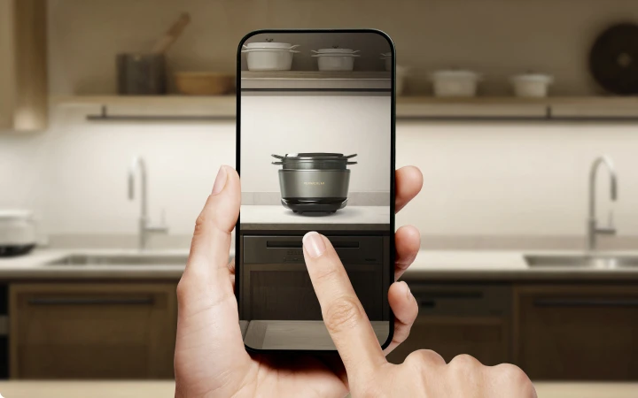 バーミキュラ ライスポットミニ（3合炊き）[シーソルトホワイト