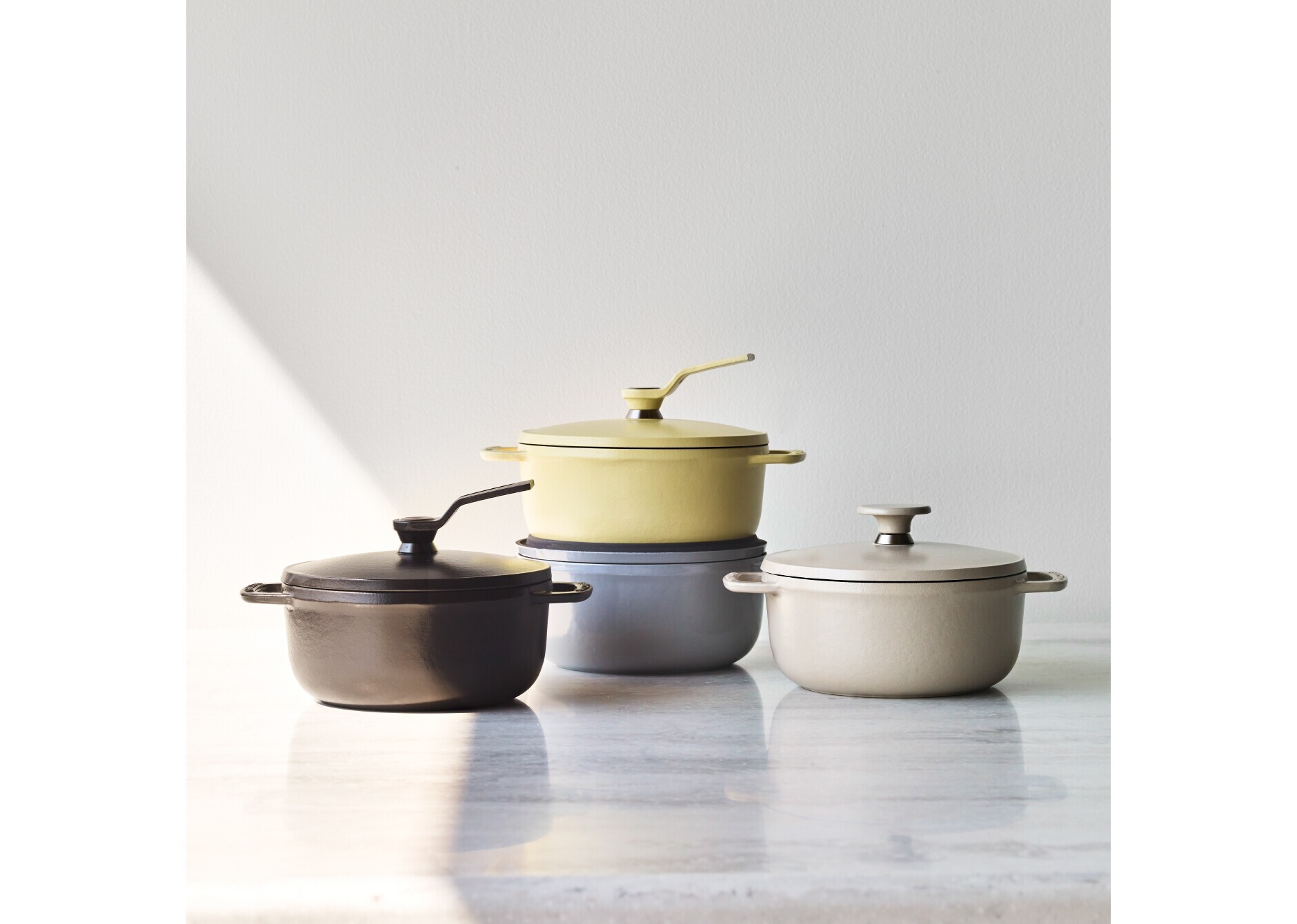 オーブンポット 2 MINI 14cm ベーシックノブ[オイスターグレー