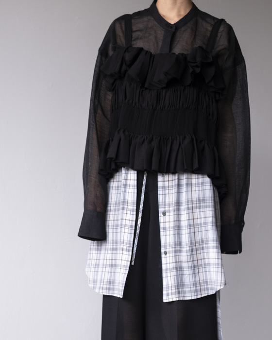 VONIQUE / RENATA BRENHA ''BABADO TOP'' (BLACK)