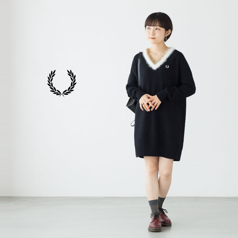 楽天市場】フレッドペリー FRED PERRY オープン カラー シャツ ドレス