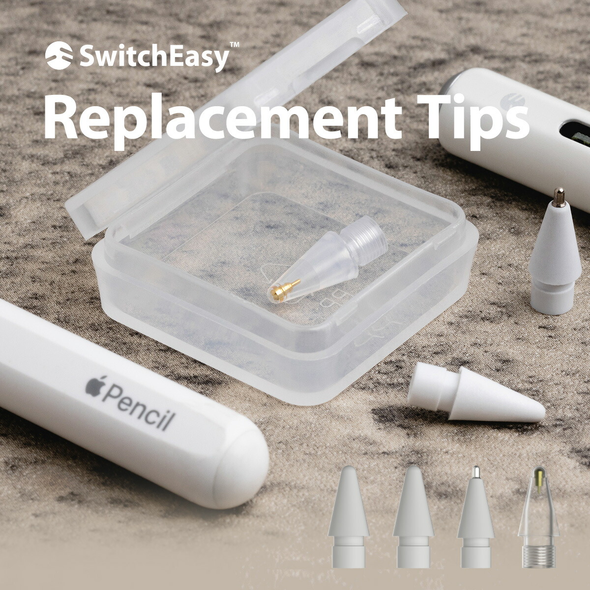楽天市場】Apple Pencil ペン先 4個 セット Apple Pencilペン先 第2
