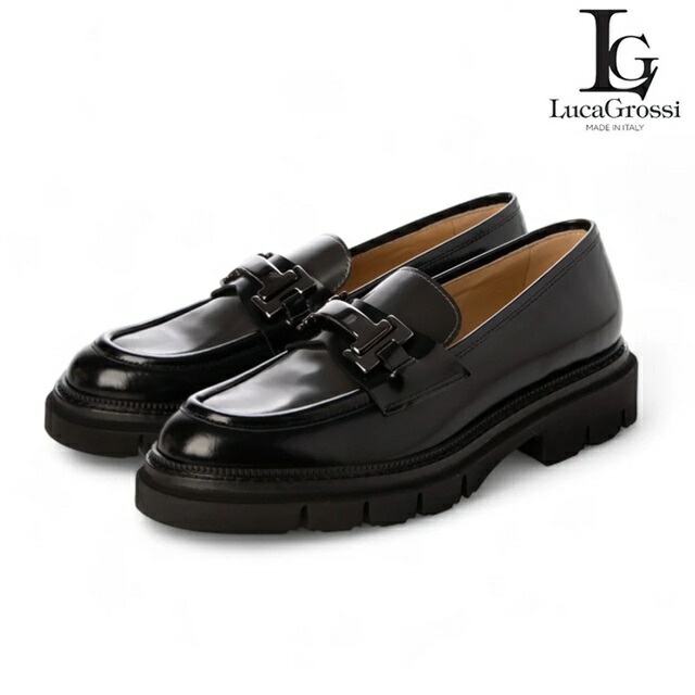 楽天市場】LUCA GROSSI ルカグロッシ チェーン ローファー G882M