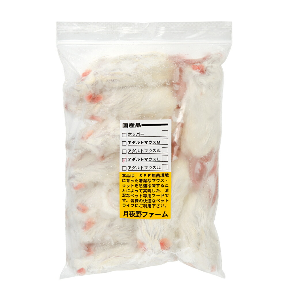 楽天市場】冷凍☆アダルトL カタ養殖 Mice30 冷凍マウス（10