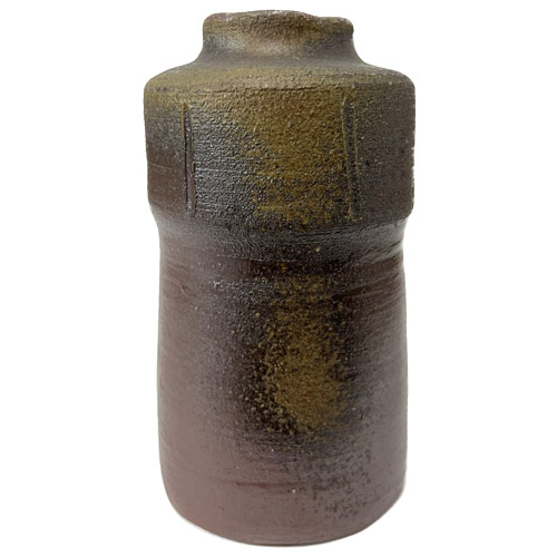 楽天市場】備前焼 花瓶 一輪挿し フラワーベース 丸 ヒダスキ 乗松美歩