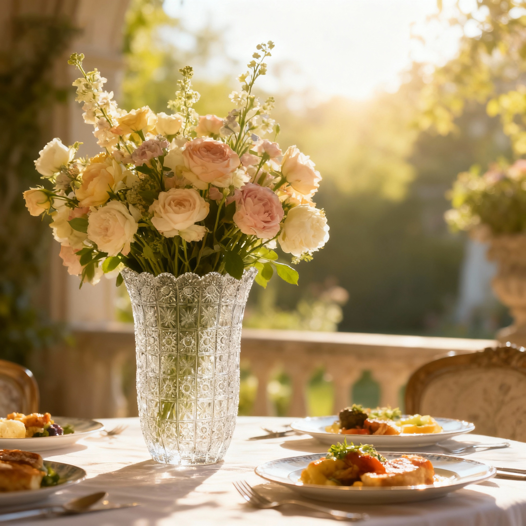 楽天市場】公式 ドレスデンクリスタル 花瓶 ベース 21cm（デイジー