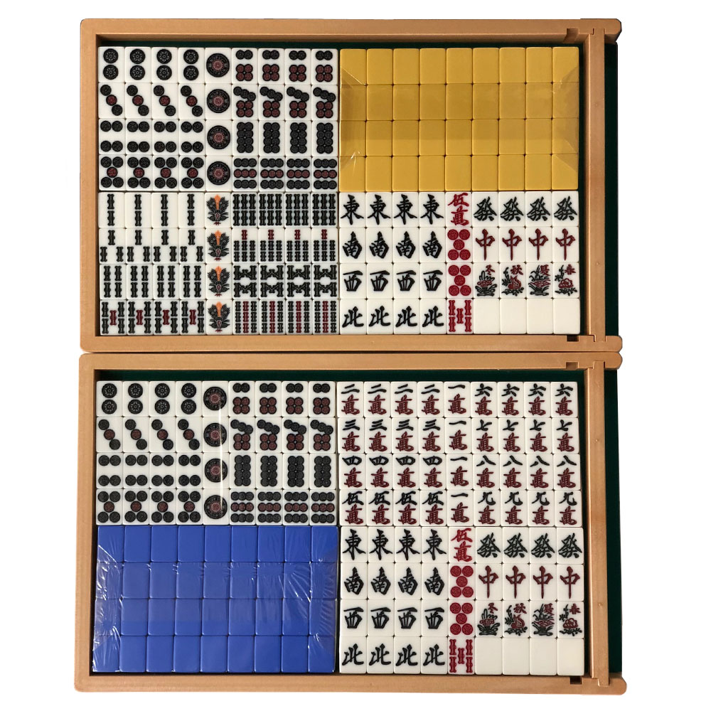 AM-7901A型 雀豪MK3 (マーク3）麻雀牌セット 黄トレイ付き AM-7901A型