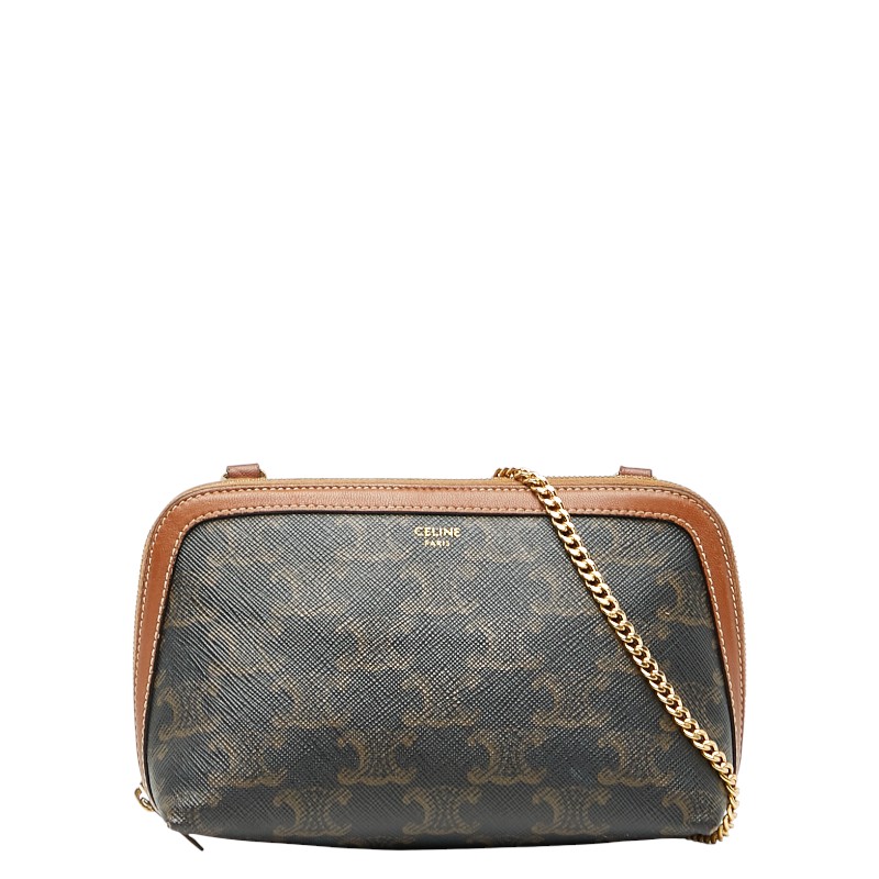 楽天市場】セリーヌ トリオンフ チェーン ショルダーバッグ ブラック