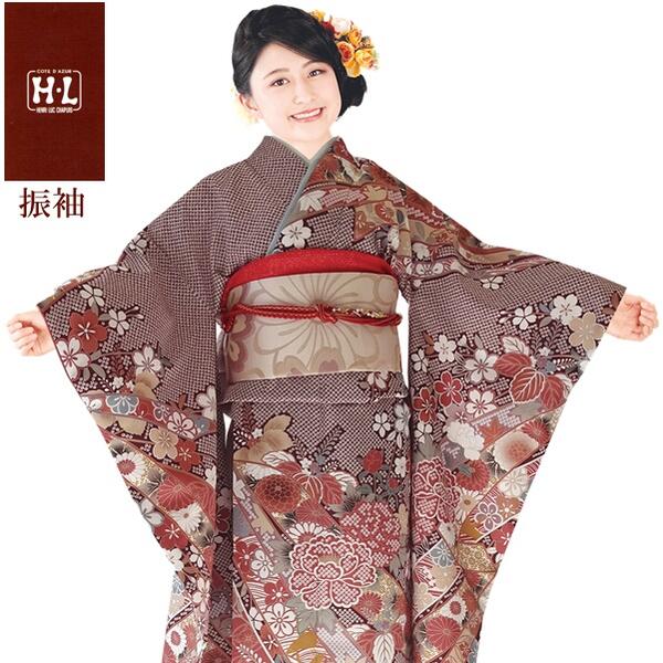 楽天市場】【振袖着物】【単品】H.L 洗える着物 振袖 ダスティカラー
