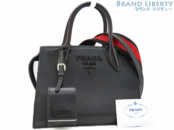 楽天市場】【美品】プラダ【PRADA】 モノクローム サフィアーノレザー
